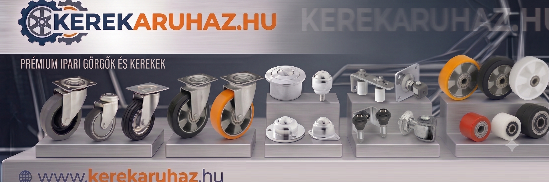 Ipari kerekek és görgők webáruháza – nagy választék, gyors szállítás, kedvező árak
