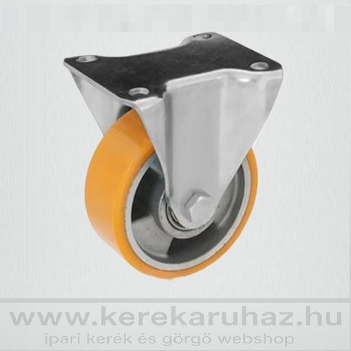 TLM-ALPU 100G-FI / talpas fix villa, poliuretán futófelület, ALU felni, golyóscsapágy, 200 Kg - nagy teherbírású ipari kerék
