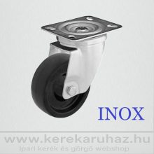 TLSHX-TRMTW 80S-FO / hőálló kerék, INOX talpas-forgó villával,   -40C°/+280 C°   140 Kg