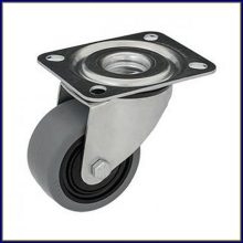 TLM-PAGU 100G-FO talpas forgó ipari kerék szürke nyommentes gumi 100 mm