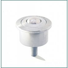 GG-KOT-45-T / Golyósgörgő, menetes szár, peremes, süllyeszthető, krómozott ház, krómozott acélgolyóval, menet M20