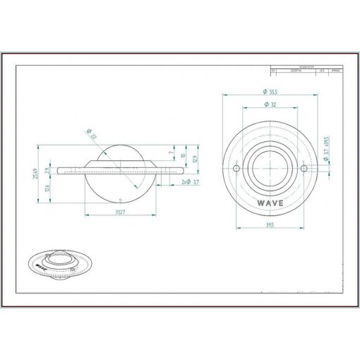 GG-KUB-22-BP / peremes, süllyeszthető, rögzítő furatos golyós görgő, préselt acéllemez házban, műanyag golyóval.