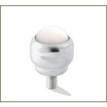 GG-KUT-25-PT / Golyós görgő, préselt acéllemez házban, menetes rögzítéssel, Műanyag golyóval