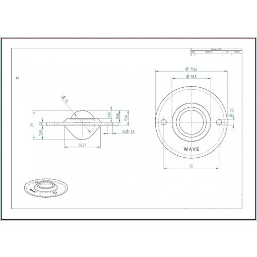 GG-KUB-25-BP / peremes, süllyeszthető, rögzítő furatos golyósgörgő, préselt acéllemez házban, műanyag golyóval.