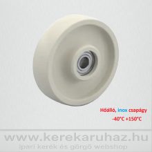 TRLTW 125/20G / alapkerék, hőálló, üvegszállal erősített poliamid,INOX golyóscsapágy  -40C°/+150 C°   300 Kg