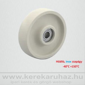   TRLTW 125/20G / alapkerék, hőálló, üvegszállal erősített poliamid,INOX golyóscsapágy  -40C°/+150 C°   300 Kg