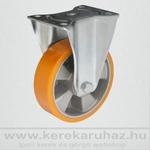   TLH-ALPU 200G-FI / talpas, fix villás nagy teherbírású ipari kerék, poliuretán futófelület, alumínium felni, golyóscsapágy, 800 Kg 