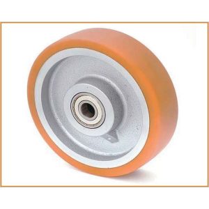   OVPU 350/80/30G  - alapkerék, poliuretán futófelület, öntöttvas felni, golyóscsapágy, 2200 Kg