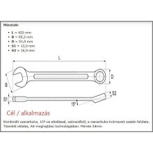 Csillag-Villáskulcs 34mm - Yato00760