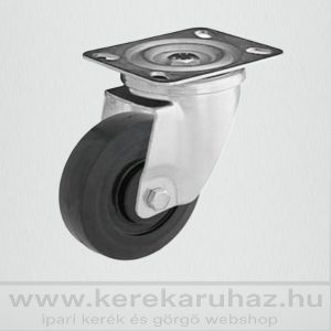   TLSH-TRRHT 100S-FO / Hőálló, GUMI futófelület talpas, forgó, siklócsapágy  -40C°/+260 C° 120 Kg - hőálló kerék