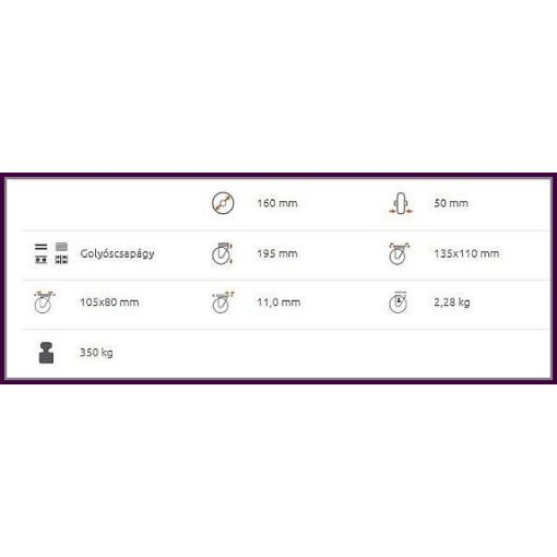 TLM-ALGU 160G-FI / 160 mm ipari kerék fekete elasztikus gumival alumínium felnin, fix talpas
