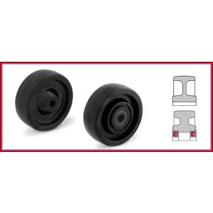   TRMTW 100/12S / Hőálló kerék, siklócsapágy -40C°/+280 C° 180 Kg