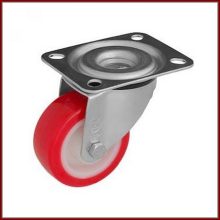 TLS-PAPU 080S-FO / talpas, forgó villás ipari kerék, PU futófelület, PA felni siklócsapágy 150 Kg