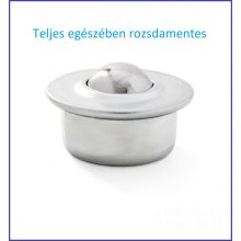 GG-KU22-I / peremes, süllyeszthető, golyósgörgő préselt INOX acéllemez házban, INOX acélgolyóval