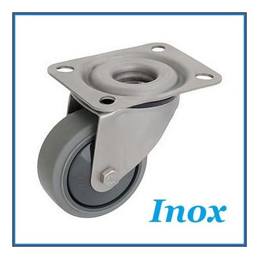 XTLS WTE 125G FO talpas INOX forgó villa szürke gumival