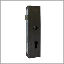 Kapuzár komplett (tok+zár) 60x40 mm