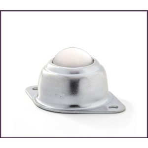   GG-KUA-30-AP / Golyósgörgő, TALPAS, préselt acéllemez házban, rögzítő furattal, műanyag golyóval