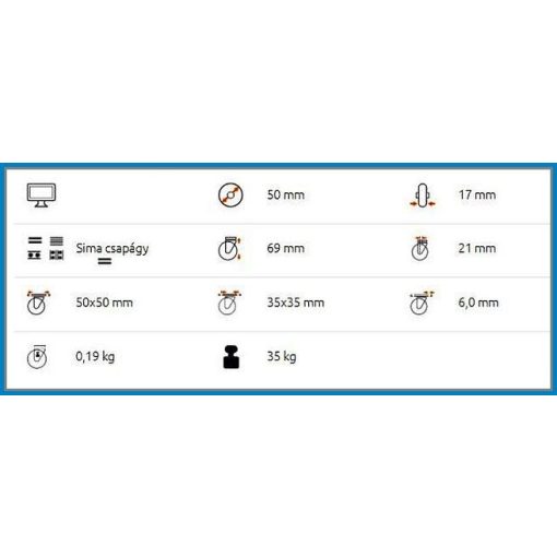 BTL-PG 050-FE / Intézményi kerék forgóvillás, fékes, kék nyommentes gumival talpas felfogatással.