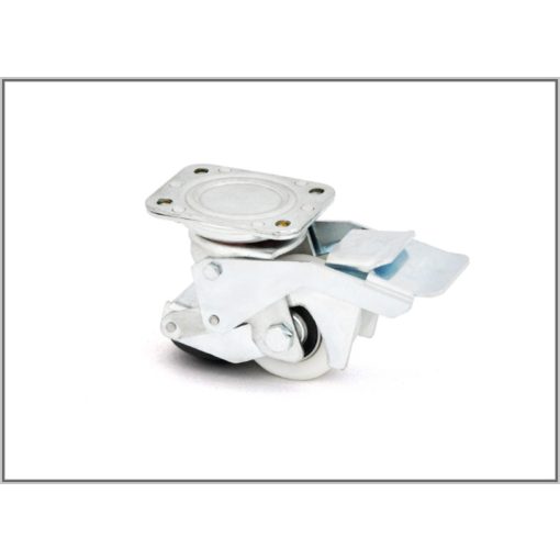 TAL-PA 080 FE - Talpalható forgó-fékes villa, Kerékátmérő 80 mm -golyóscsapágy, poliamid, talpalás 121-114 mm, 300 Kg 