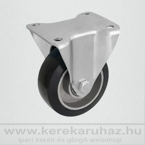   TLM-ALGU 080G-FI / talpas fix villa, fekete gumi, ALU.felni, golyóscsapágy 150 Kg