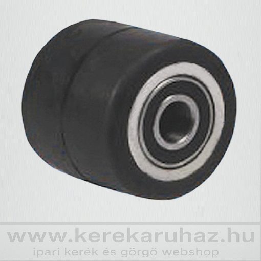 RG-82x70x20 GU – gumi futófelületű raklapemelő görgő, 510 Kg, béka görgő, villagörgő.