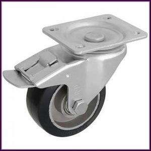 TLM ALGU 100G-FE ipari kerék fékkel 160 kg teherbírás golyóscsapágy