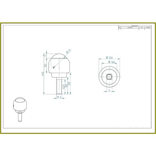 GG-KUT-19-PT / Golyósgörgő, préselt acéllemez házban, menetes rögzítéssel, Műanyag golyóval
