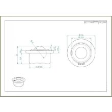 Golyós görgő préselt acéllemez házban, acélgolyóval GG-KU15 / peremes, süllyeszthető, 
