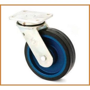   TLH-ETS 300G-FO / Forgó talpas villa, öntöttvas felni, gumi futófelület, golyóscsapágy, 800 Kg