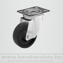 TLSH-TRMTW 100S-FO / Hőálló kerék, talpas, forgó villás, siklócsapágy -40C°/+280 C° 160 Kg - Sütőkocsi kerék, sütőipari kerék