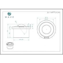 GG-KO-45 / Golyós görgő, krómozott ACÉL ház, süllyeszthető, peremes, krómozott acélgolyóval