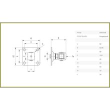 AFT M18- állítható forgáspont talpas M18(I)   