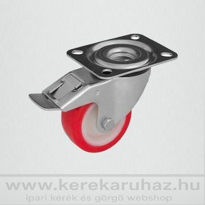   TLS-PAPU 150S-FE / talpas, forgó-fékes, poliuretán futófelület, PA felni siklócsapágy 350 Kg