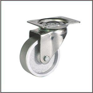   TLSH-CL 100S-FO / talpas forgó villa, szürke öntöttvas kerék, siklócsapágy, 100 Kg
