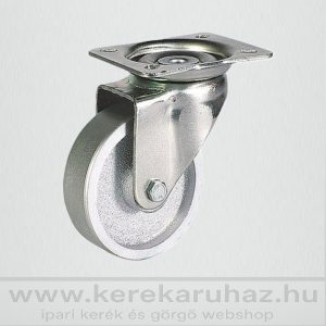   TLSH-CL 100S-FO / talpas forgó villa, szürke öntöttvas kerék, siklócsapágy, 100 Kg