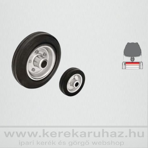 FEGU 250/20R ipari kerék 250 kg teherbírás tűgörgős csapágy