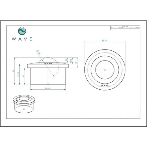 GG-KO-60 / Golyós görgő, krómozott ACÉL ház, süllyeszthető, peremes, krómozott acélgolyóval