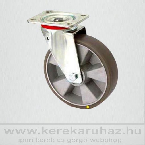 TLM-ALPU 125G-FO-ANT / talpas forgó, PU futófelület antisztatikus, ALU felni, golyóscsapágy , 350 Kg