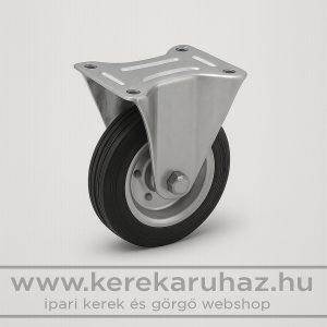 TLS-FEGU 160R-FI ipari kerék fix talpas villa 160 mm fekete tömörgumi