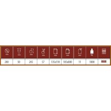 TLM-OVPU 200G-FI / Talpas fix villa,öntöttvas felni, poliuretán futófelület, 1000 Kg - nagy teherbírású ipari kerék