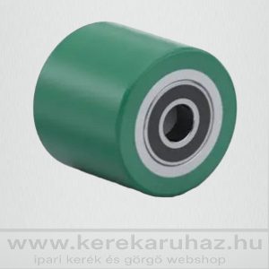  RG-82x90x20 LPU - lágy poliuretán villagörgő 580 Kg 75° ± 3° Shore A