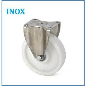   TLHX-POKS 160G-FI / INOX talpas fix villa, poliamidkerék,inox golyóscsapágy, 700 Kg