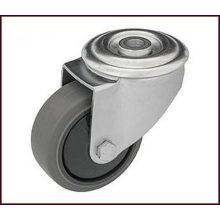 BOSE-WTE 080G1-FO - Hátfuratos forgó villa, nyommentes szürke futófelület, golyóscsapágy. 90 Kg