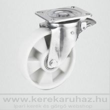 TLH-PA 160G-FE /  talpas forgó-fékes villa, poliamid kerék, golyóscsapágy 720 Kg
