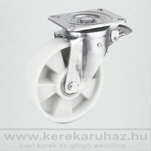   TLH-PA 160G-FE /  talpas forgó-fékes villa, poliamid kerék, golyóscsapágy 720 Kg