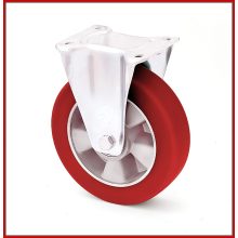 TLM-MPA 200G-FI / talpas fix villa, Lágy poliuretán futófelület(75º ShA), alumínium felni, golyóscsapágy, 400 Kg