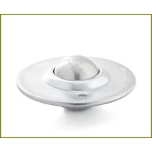 GG-KUB-22-B / golyós görgő, peremes, süllyeszthető, rögzítő furatos , préselt acéllemez házban, acél golyóval