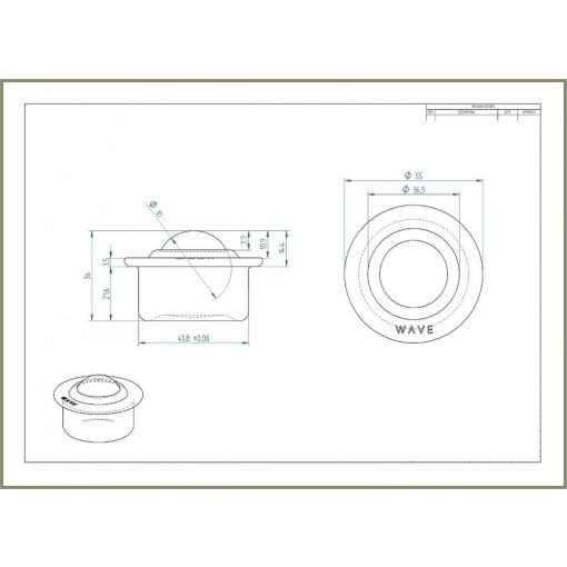 Golyós görgő, préselt acéllemez házban, acél golyóval GG-KU30 / peremes, süllyeszthető.