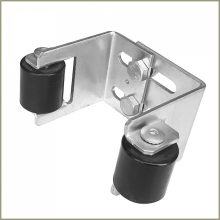 tolókapu felsőmegvezető-ütköző, állítható, műanyag görgővel -b55-90 / TKFVKG-55-90-2 görgős / 