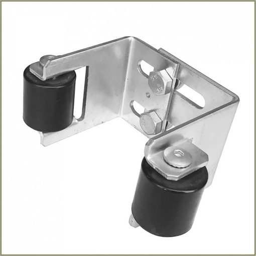 tolókapu felsőmegvezető-ütköző, állítható, műanyag görgővel -b55-90 / TKFVKG-55-90-2 görgős / 